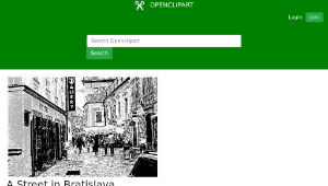 openclipart圖庫：A Street in Bratislava