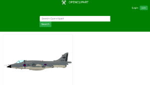 openclipart圖庫：SEA HARRIER縮圖