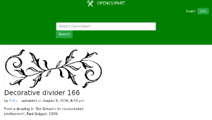 openclipart圖庫：Decorative divider 166縮圖