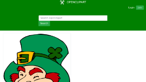 openclipart圖庫：Laughing Leprechaun 1-資源代表圖