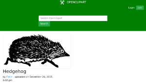 openclipart圖庫：Hedgehog縮圖