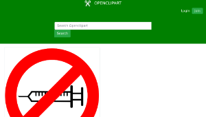 openclipart圖庫：Antivaxxers Sign縮圖