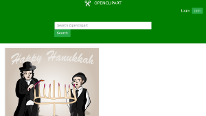 openclipart圖庫：Happy Hanukkah-資源代表圖