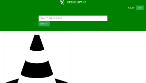 openclipart圖庫：Traffic Cone縮圖