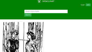 openclipart圖庫：Two Slender Women縮圖