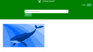 openclipart圖庫：Whale-資源代表圖