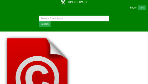 openclipart圖庫：Copyright Document Icon-資源代表圖