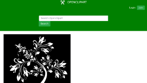 openclipart圖庫：Floral Tree