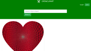 openclipart圖庫：Prismatic Hearts Vortex Heart 15縮圖