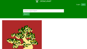 openclipart圖庫：tree with orange
