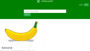 openclipart圖庫：banana縮圖