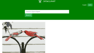 openclipart圖庫：Love birds-資源代表圖