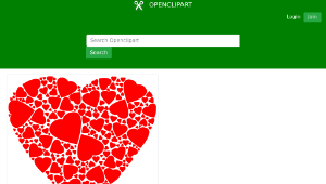 openclipart圖庫：Heart Fractal縮圖