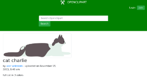 openclipart圖庫：cat charlie縮圖