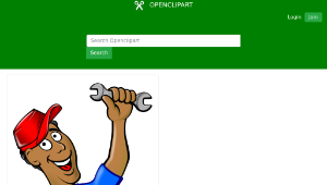 openclipart圖庫：African Mechanic