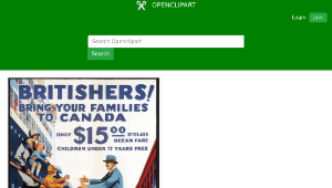 openclipart圖庫：Vintage Travel Poster Canada 3縮圖