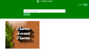 openclipart圖庫：Home sweet home