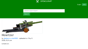openclipart圖庫：Howitzer縮圖