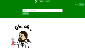 openclipart圖庫：Chemie-Promo - Chemie mit Schutzbrille