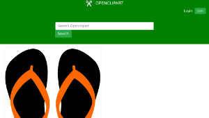 openclipart圖庫：Flipflops 15-資源代表圖