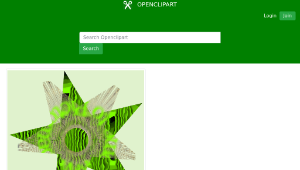 openclipart圖庫：Psychedelic stars縮圖