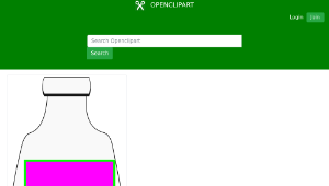 openclipart圖庫：Poison Vial (open)-資源代表圖