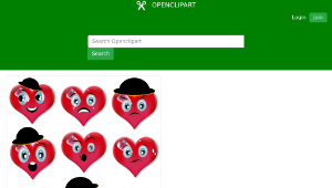 openclipart圖庫：Love Smileys Set-資源代表圖