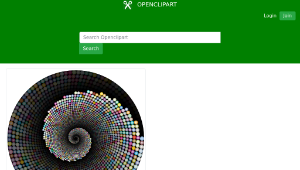 openclipart圖庫：Colorful Swirling Circles Vortex 4 With Background-資源代表圖