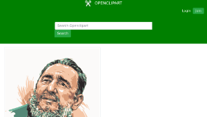 openclipart圖庫：Fidel Castro-資源代表圖