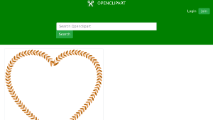 openclipart圖庫：Vine Heart-資源代表圖