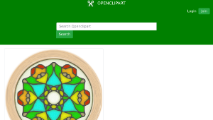 openclipart圖庫：Stained Glass Window 1