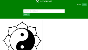 openclipart圖庫：Yin Yang Lotus-資源代表圖