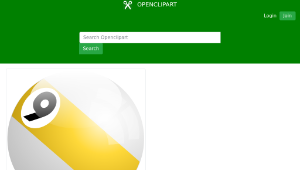 openclipart圖庫：billard9縮圖