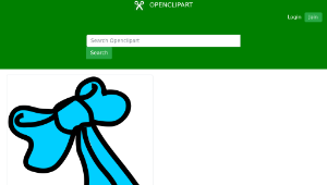 openclipart圖庫：Blue Bow-資源代表圖