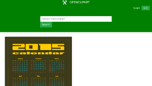 openclipart圖庫：Calendar 2015-資源代表圖