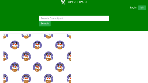 openclipart圖庫：Santa Claus-seamless pattern-資源代表圖