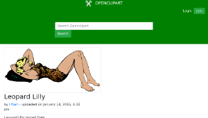 openclipart圖庫：Leopard Lilly縮圖