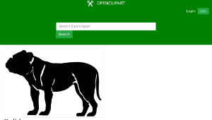 openclipart圖庫：Bulldog縮圖