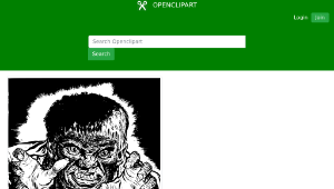 openclipart圖庫：Handsy Monster縮圖