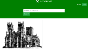 openclipart圖庫：York cathedral-資源代表圖