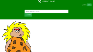 openclipart圖庫：cavewoman-資源代表圖