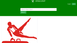 openclipart圖庫：Gymnastics Icon-資源代表圖