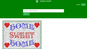 openclipart圖庫：Home Sweet Home縮圖