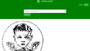 openclipart圖庫：little angel縮圖