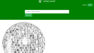 openclipart圖庫：Glimmering Disco Ball Enhanced 2 No Background