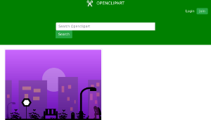 openclipart圖庫：Upset Man In Night City Landscape-資源代表圖