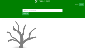 openclipart圖庫：Dead Forest-資源代表圖