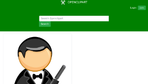 openclipart圖庫：Secret agent縮圖