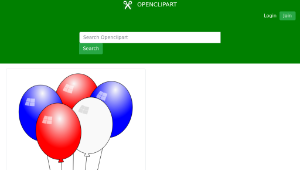 openclipart圖庫：Swaying 4th of July Balloons Animation-資源代表圖