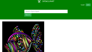 openclipart圖庫：Abstract Colorful Fish 3 With Background-資源代表圖